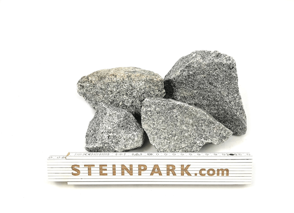 Gabionenstein Granit Silver Gris 60-90 mm hellgrau