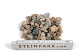 Ziersplitt Granit herbstlaub 16-32 mm orange-bunt