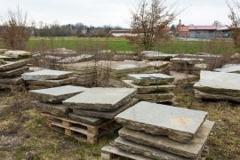 Charlottenburger Granit Krustenplatte ca. 90-105×40-110×10-20 cm gebraucht