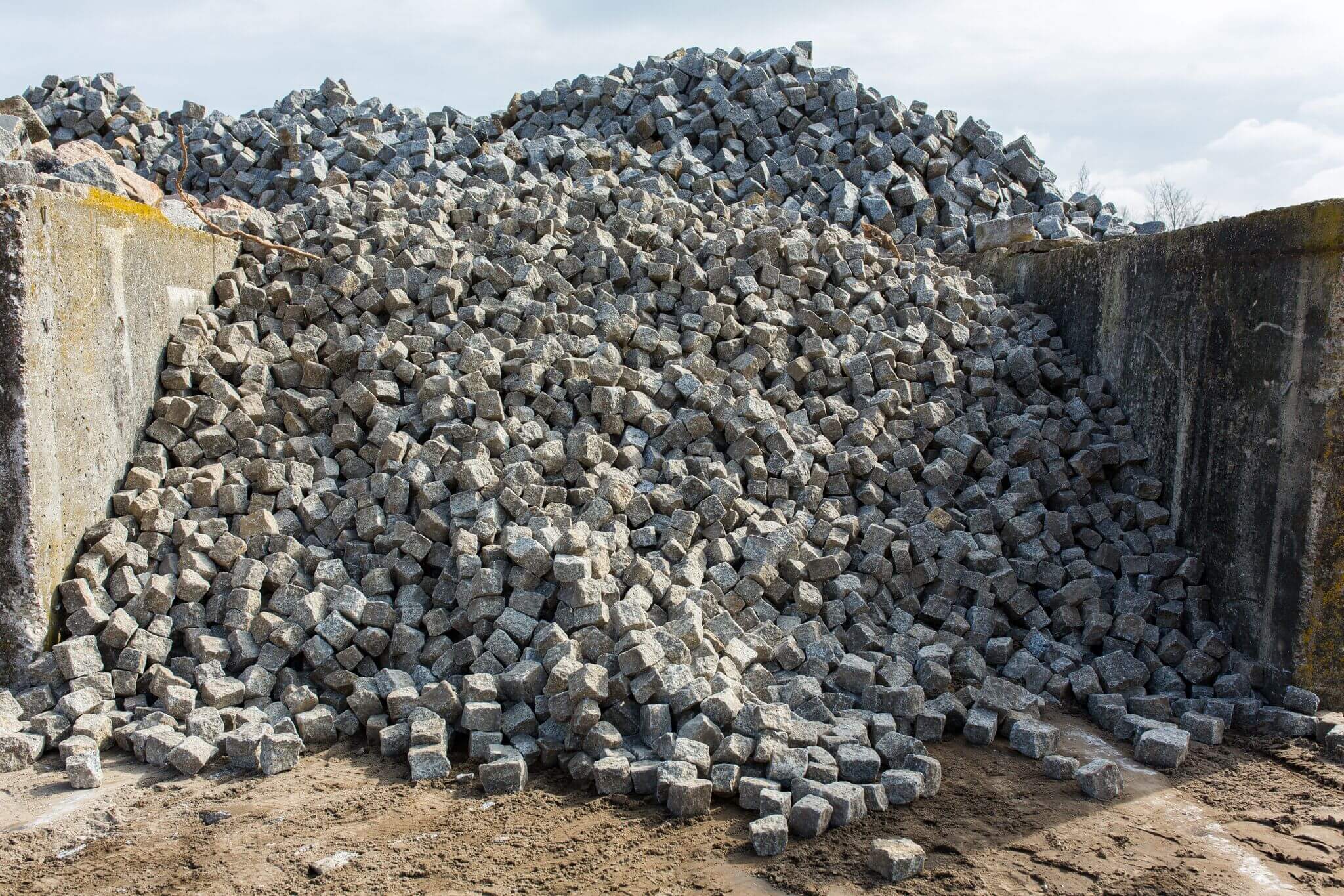 Granit Mosaikpflaster 4-6 cm gebraucht 1