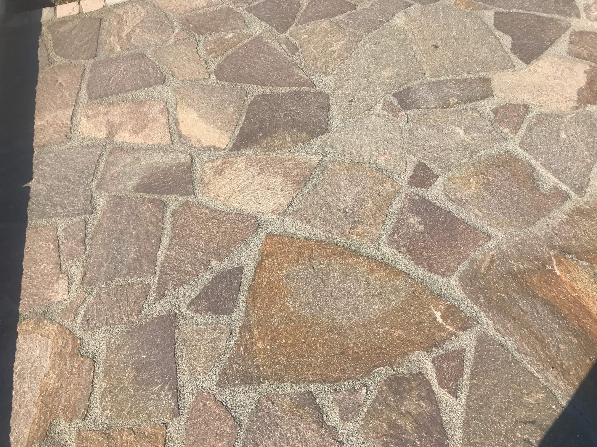 Porphyr Polygonalplatte rot-braun 5