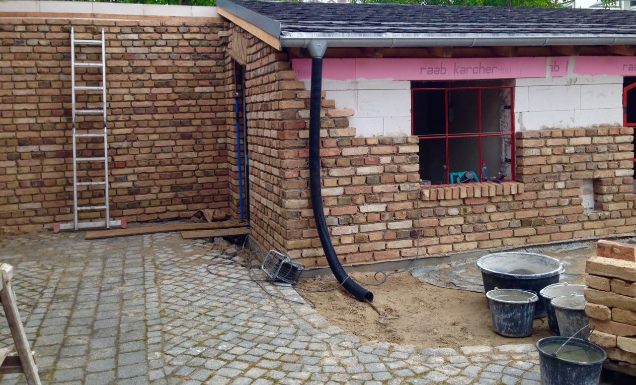 Ziegelsteine Reichsformat bunt