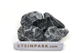 Gabionenstein Alpenstein 60-100 mm anthrazit-grau Gabionenstein Alpenstein 60-100 mm anthrazit-grau