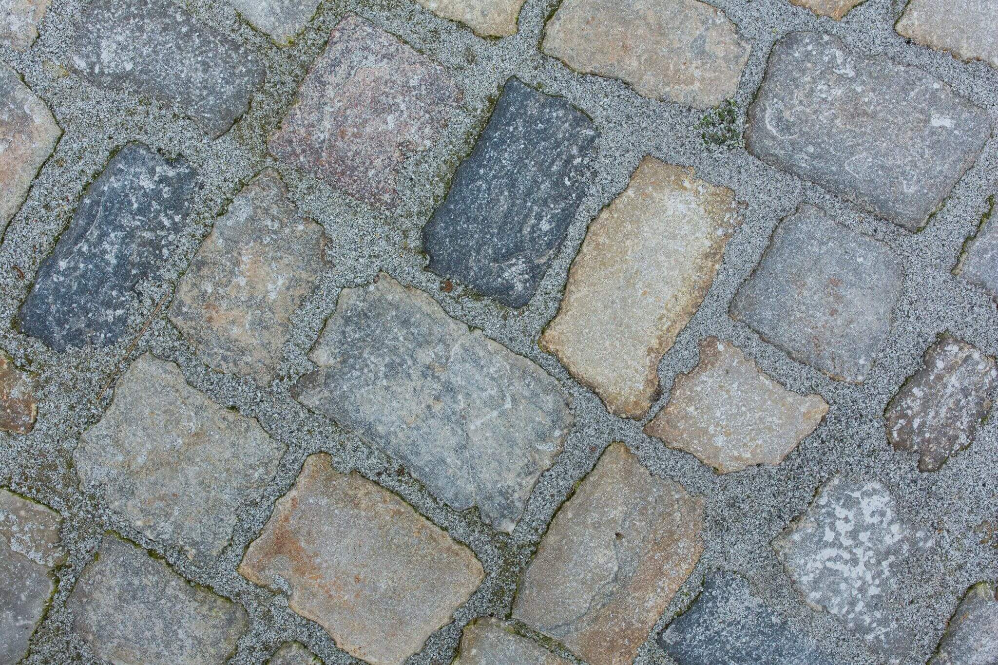 Gebrauchtes Kalkstein Großpflaster Box 72