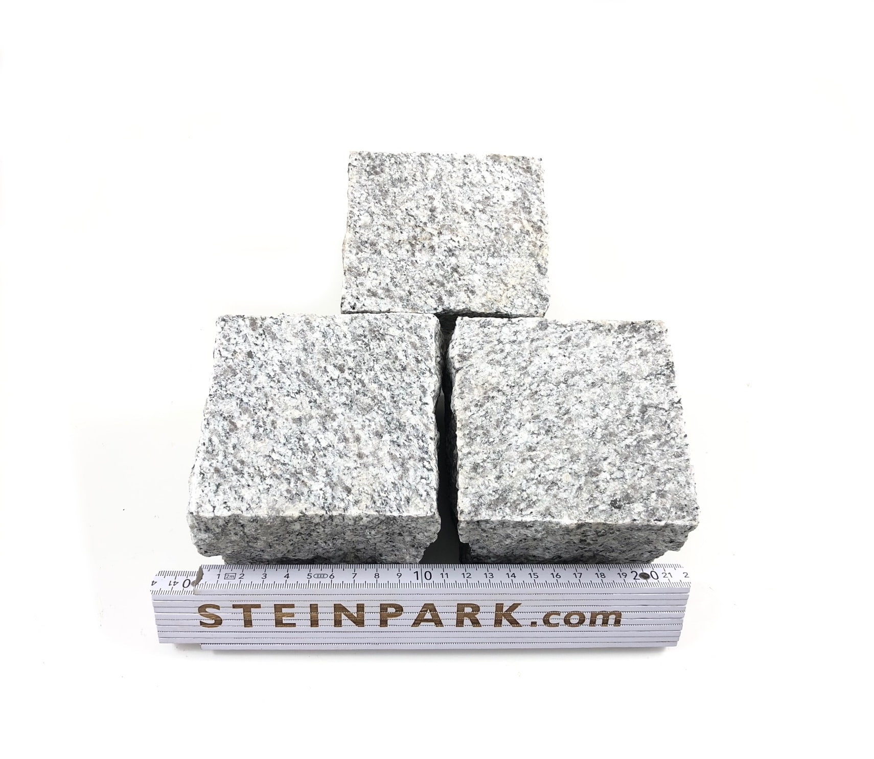 Granit Edelkleinpflaster Daba 10x10x8 cm hellgrau