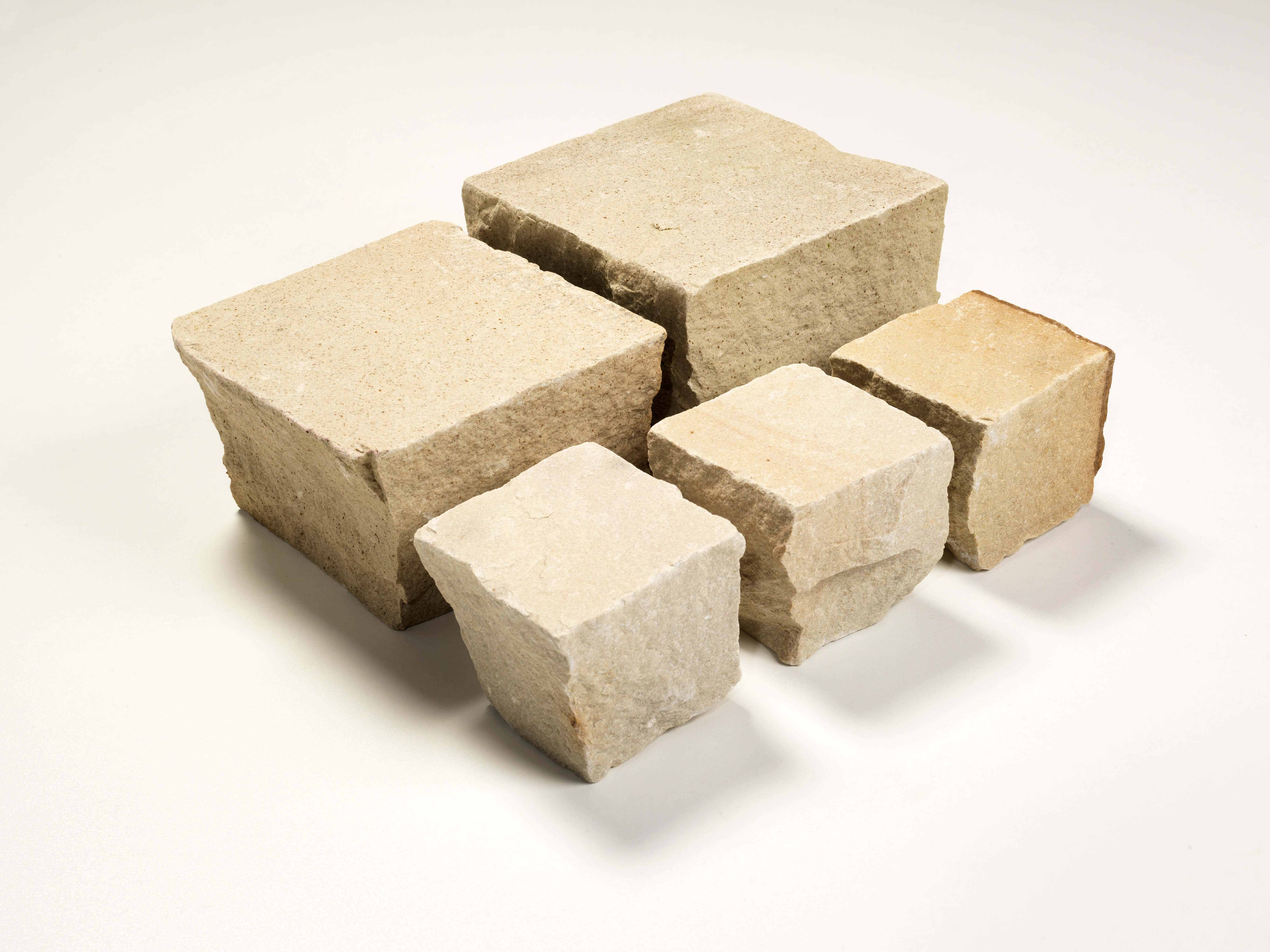 Quarz-Sandstein Golden Sun Großpflaster 14x14x5-7 cm gelblich