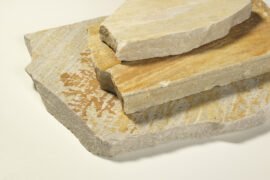 Quarzit Polygonalplatte Bahia gelblich unregelmäßig gebrochen