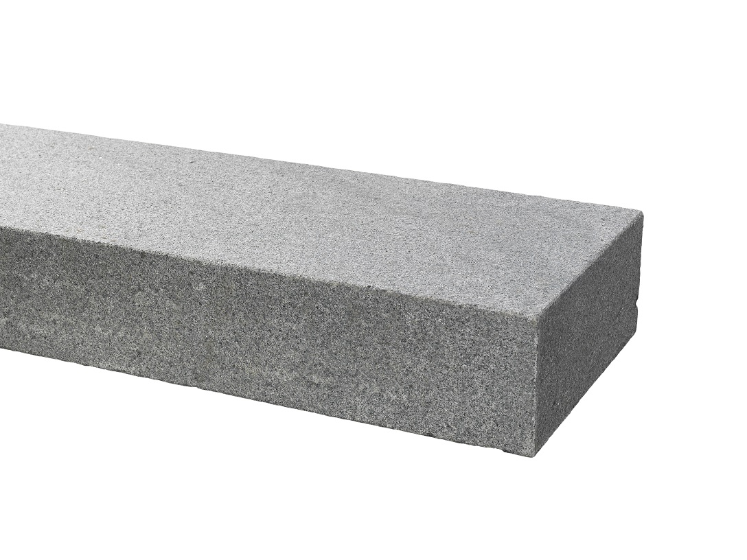 Granit Blockstufe Earl Grey 15x35x100 cm dunkelgrau