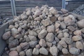 Granit Eiszeitfindling 40-80 cm meist natürlich gerundet