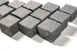 Granit Edelkleinpflaster Earl Grey 10x10x8 cm dunkelgrau Granit Edelkleinpflaster Earl Grey 10x10x8 cm dunkelgrau