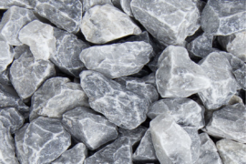 Ziersplitt Marmor Icy Blue 25-40 mm blau-grau