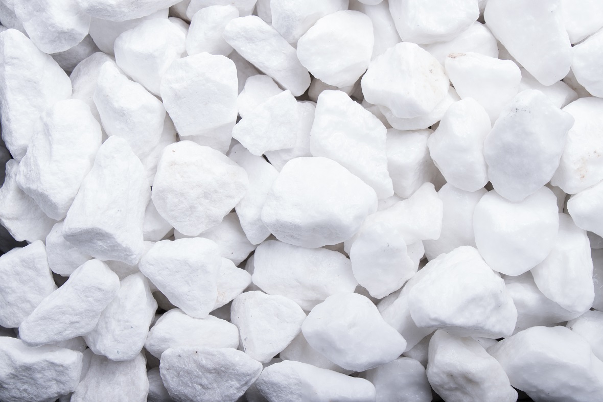 Ziersplitt Marmor 16-25 mm weiß