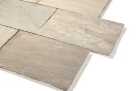 Quarz-Sandstein Terrassenplatte Elephanta 60x40x2,5 cm grau