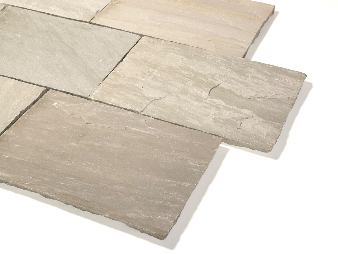 Quarz-Sandstein Terrassenplatte Elephanta 60x40x2,5 cm grau