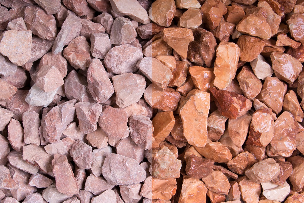 Ziersplitt Marmor Rosso Verona 16-22 mm orange