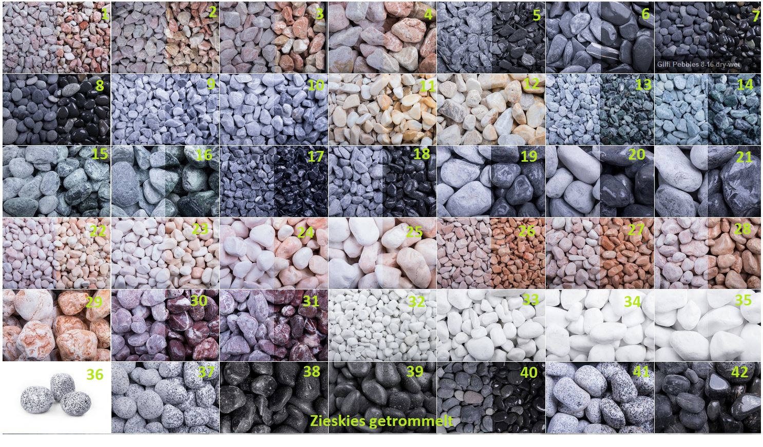 Zierkiesel ab 4 Tonnen deutschlandweit inkl. Entladung