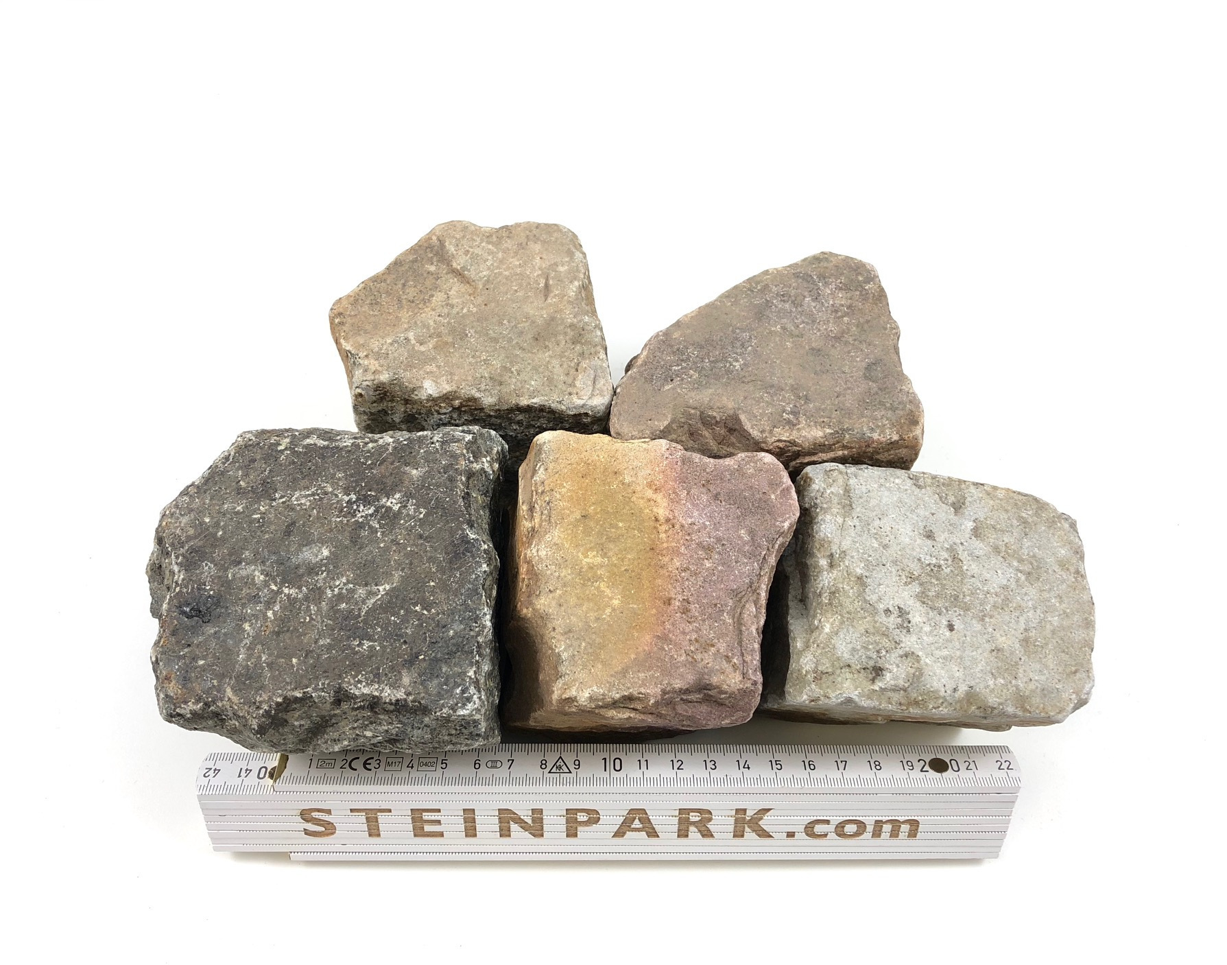 Gebrauchtes Quarzit Kleinpflaster 7-10 cm unregelmäßig