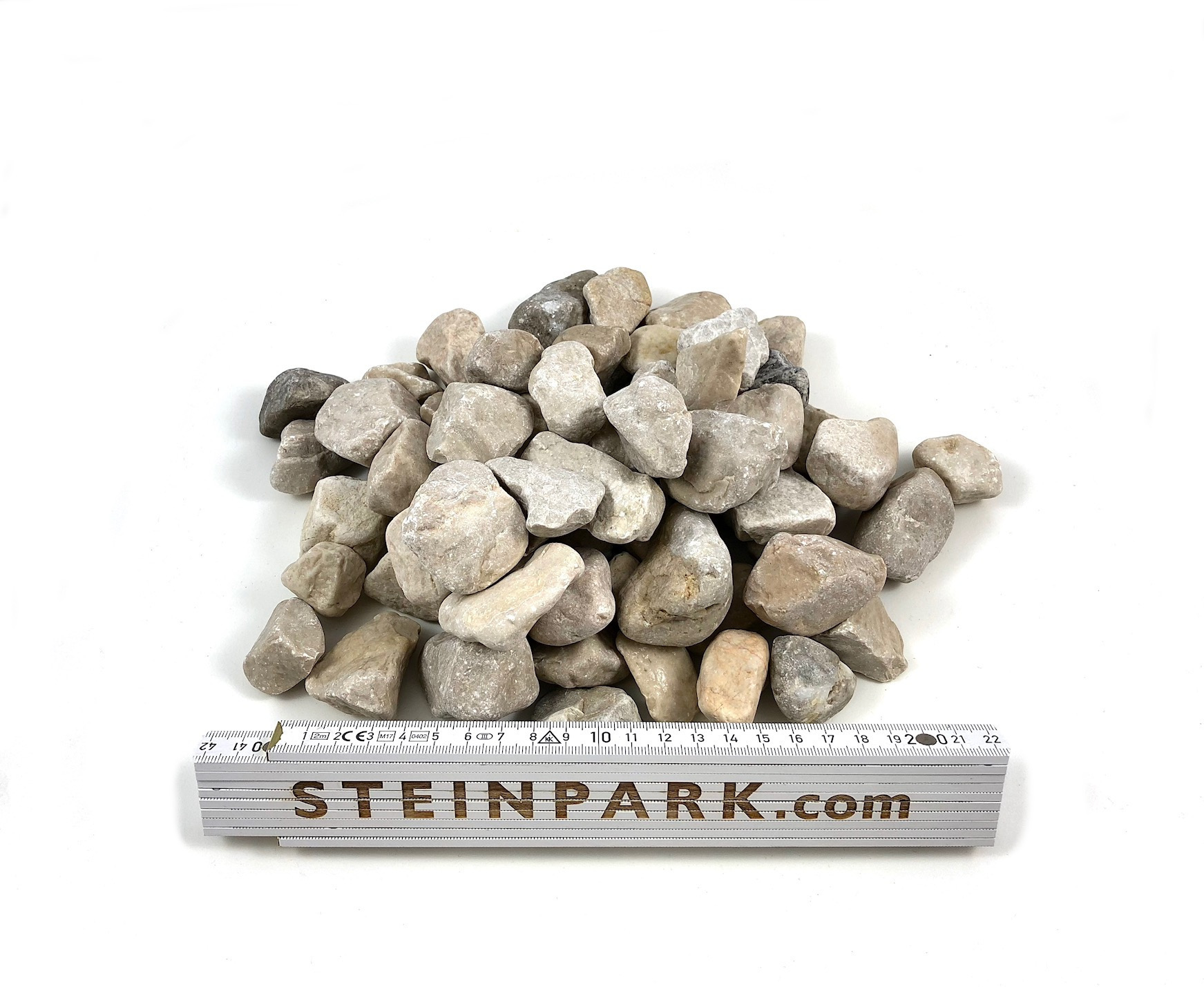 Zierkies Dolomit Vanilla 22-32 mm creme-beige