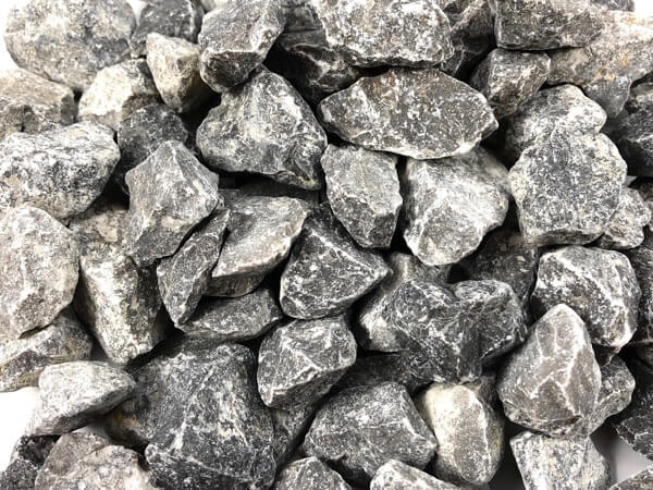 Ziersplitt Kalkstein Alpenstein 16-32 mm anthrazit-grau