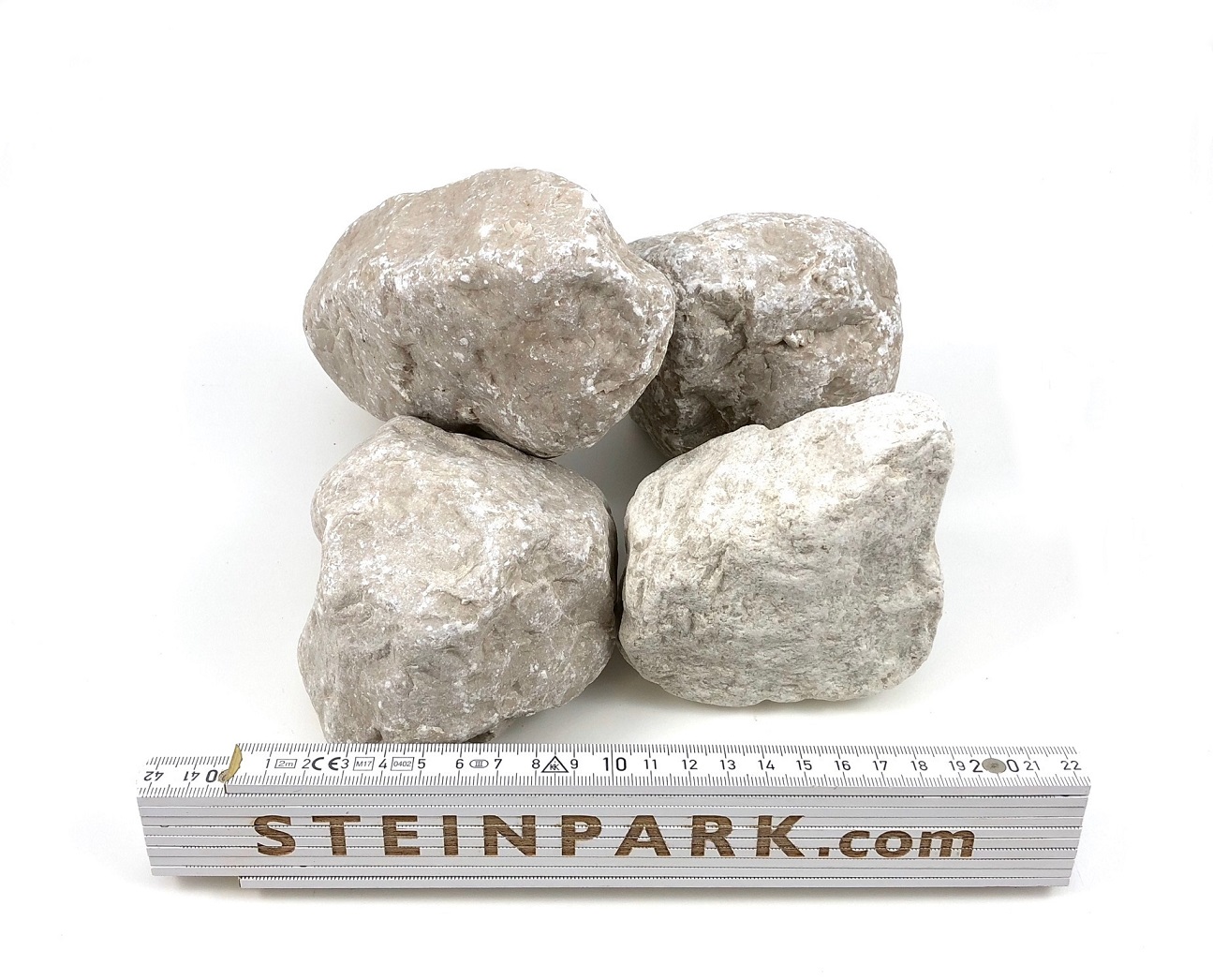 Gabionenstein Dolomit Vanilla 60-120 mm creme-beige