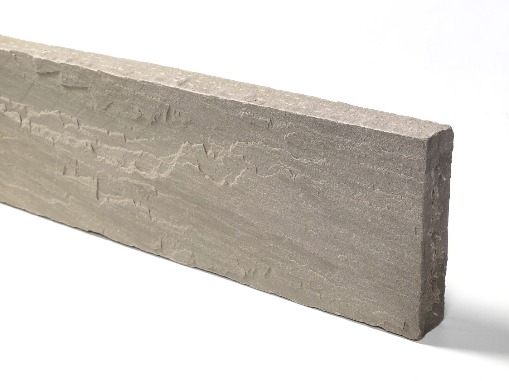 Quarz-Sand Kantenstein 7-9x25x100 cm grau