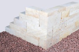 Travertin Kastellmauerstein Taurus15x18x30-60 cm Travertin Kastellmauerstein Taurus15x18x30-60 cm