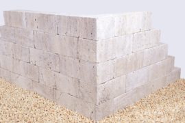 Travertin Kastellmauerstein Mokka15x18x30-60 cm Travertin Kastellmauerstein Mokka15x18x30-60 cm