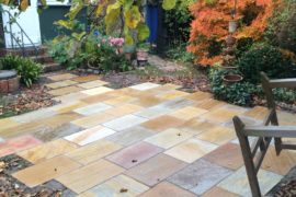 Quarzit Terrassenplatten Bahia 60x40x2-4 cm gelblich-bunt