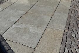 Neue Granit Krustenplatten gelblich 100×30-100×6 cm