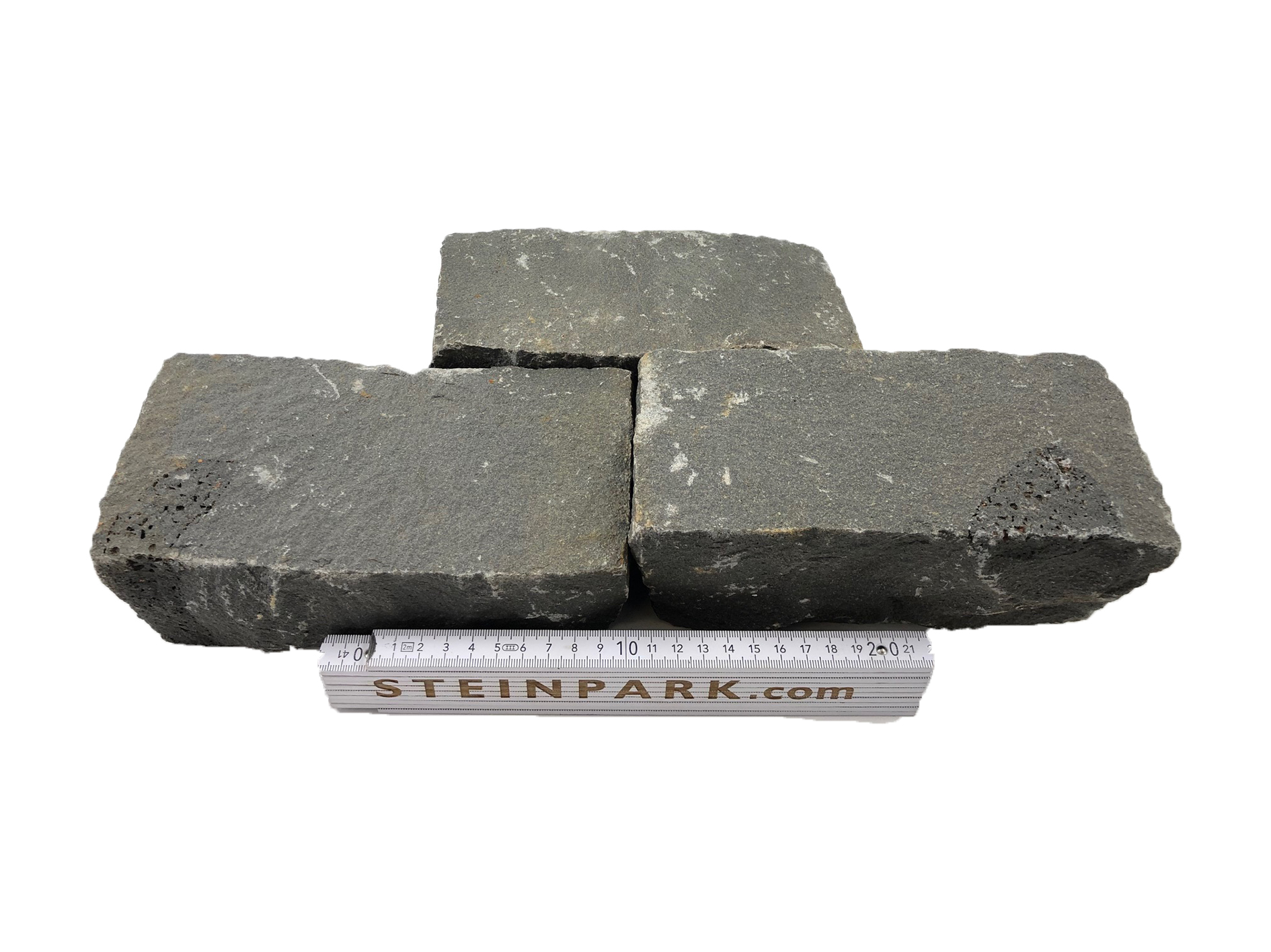 Basalt Kleinpflaster Mekong 20x10x8 cm gespalten anthrazit