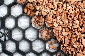 Kiesstabilisationssystem 119 x 78.6 x 3 cm schwarz