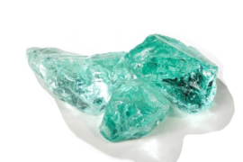 Gabionenstein Glas Türkis 50-120 mm gebrochen Gabionenstein Glas Türkis 50-120 mm gebrochen