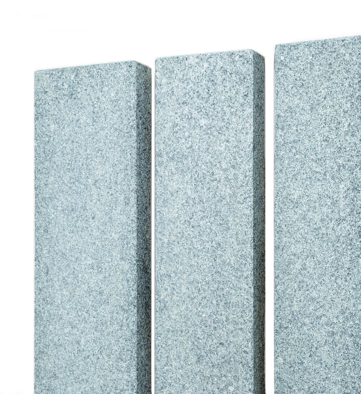 Granit Edelkantenstein 6x20x100 cm grau allseitig gestrahlt