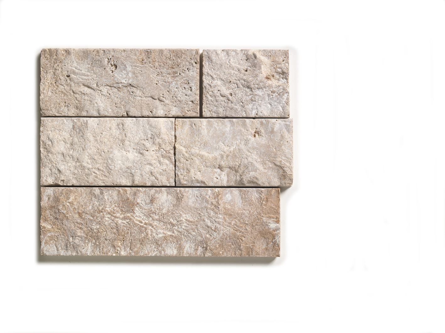 Travertin Wandverblender Mokka 2,5x10x freie Längen