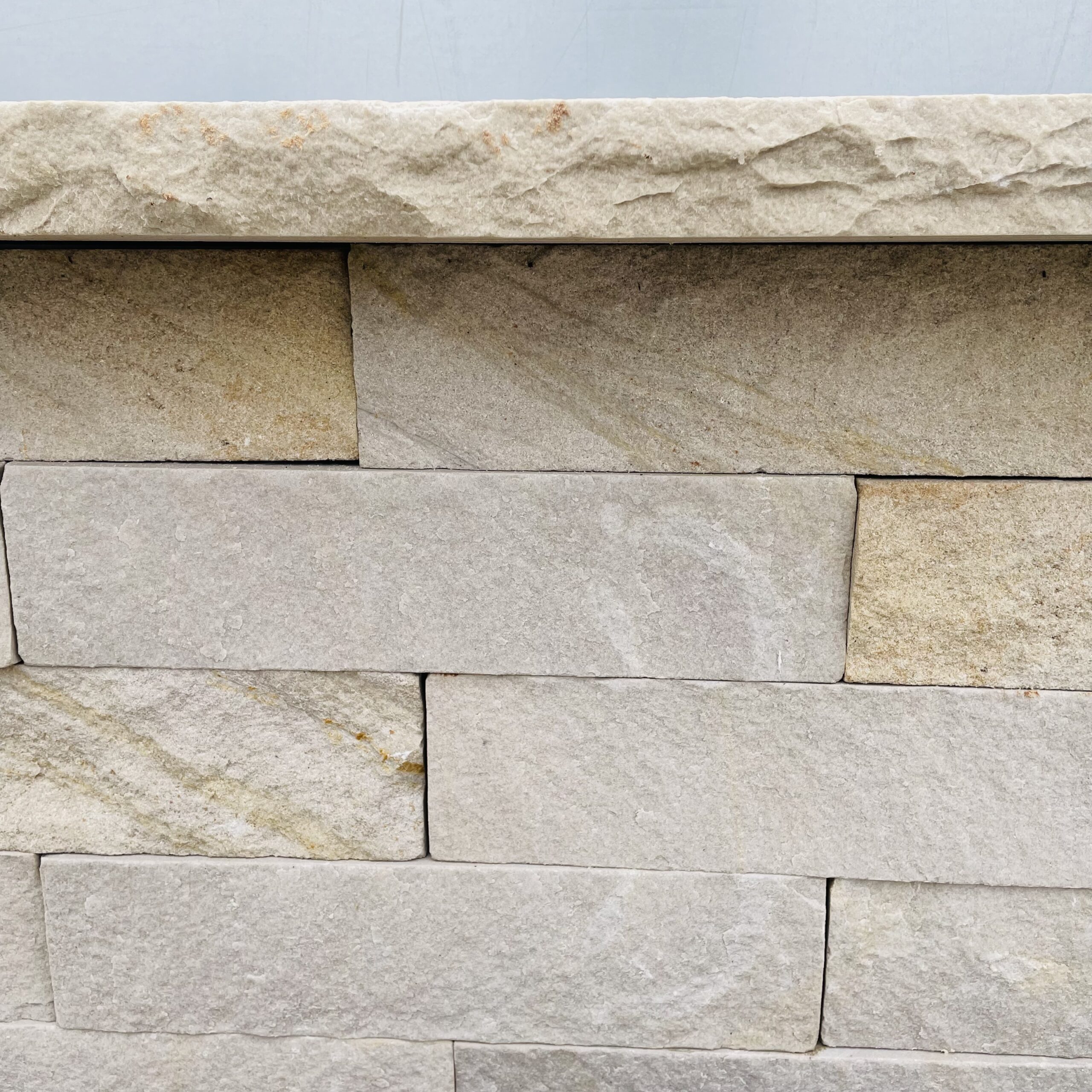 Sandstein Mauerabdeckung Golden Sun 100x28x4 cm gelblich