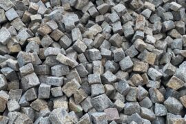 Gebrauchtes Granit Großpflaster grau-gelb Gebrauchtes Granit Großpflaster grau-gelb