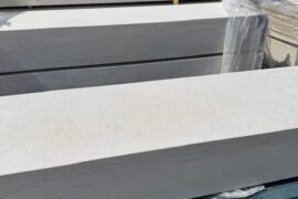 Kalkstein Blockstufe Catrina 15x35x100 cm gelb-beige