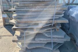 Porphyr Polygonalplatte Trient Giant rot-braun-bunt