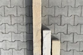 Quarz-Sandstein Kantenstein Golden Sun 8x12x100 cm gelb-grün-bunt