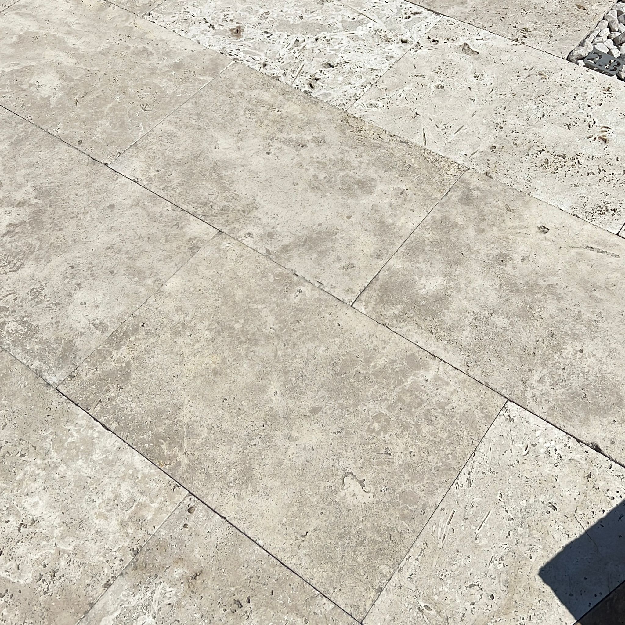 Travertin Terrassenplatte Crema 61×40,6×3 cm