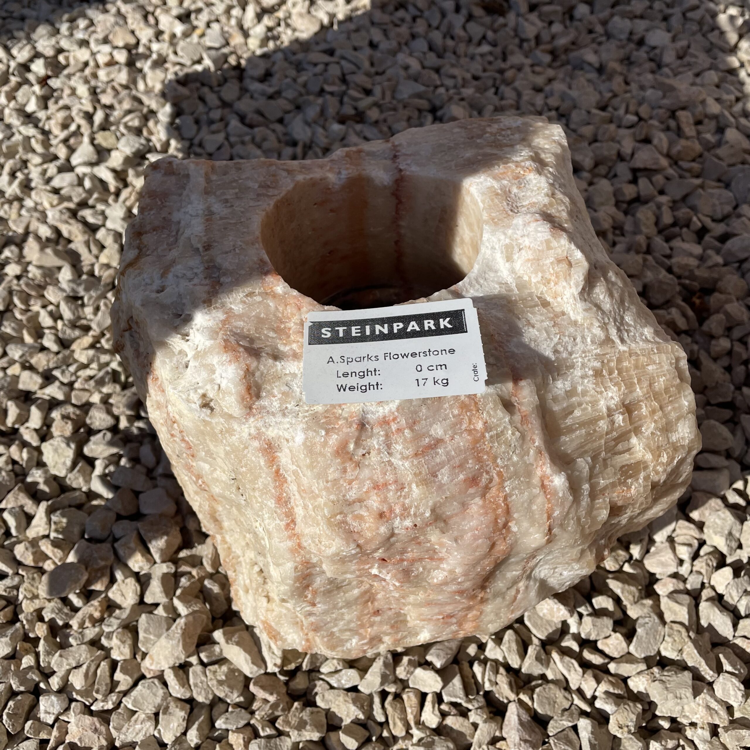 Zierfindling Flower Stone bunt