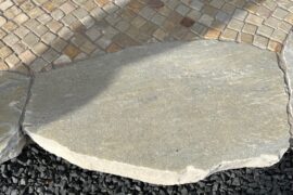 Quarzit Polygonalplatte Bahia 8-14×25-40×80-120 cm gelb-rosé-bunt