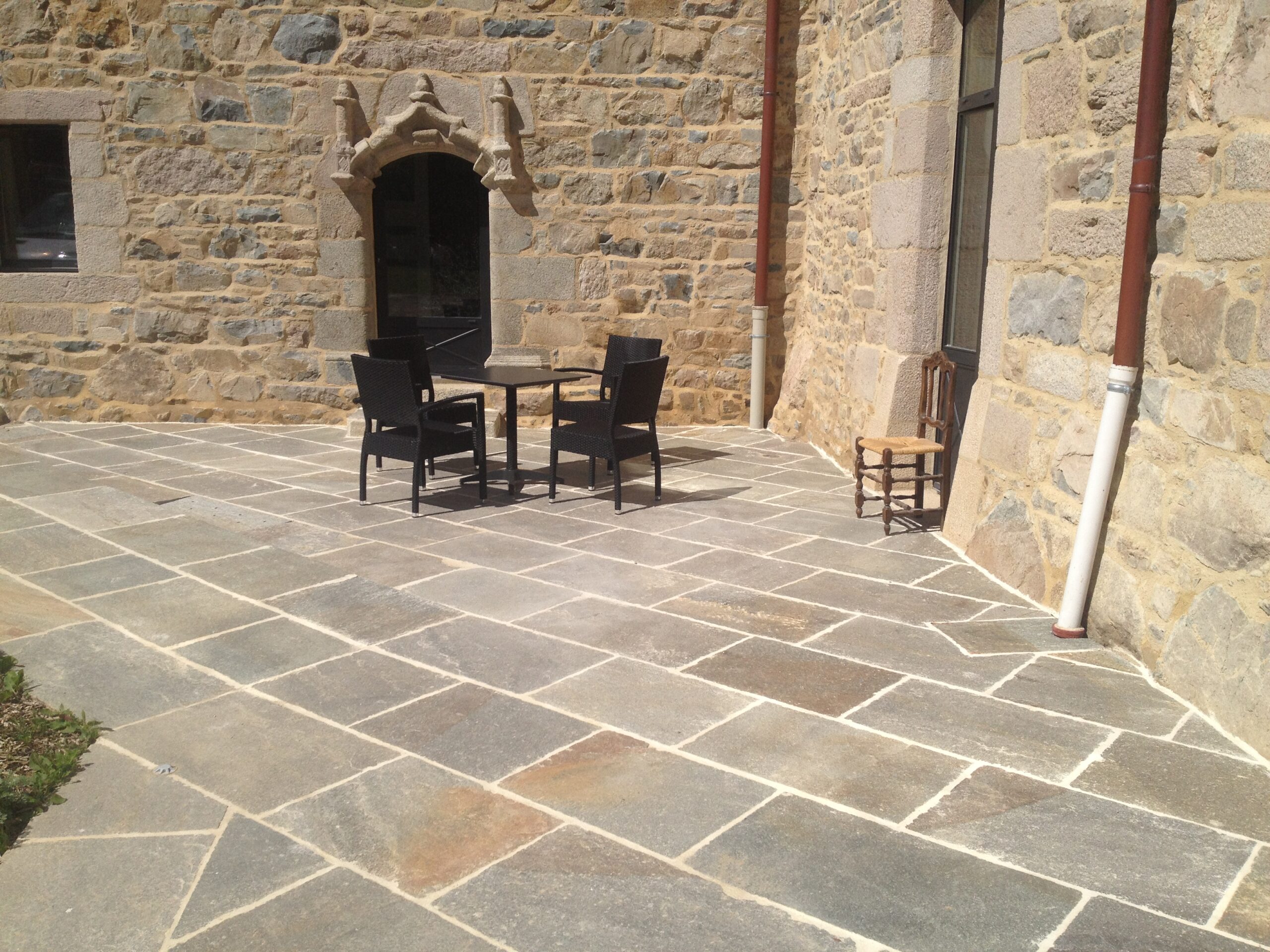 Bodenplatten Handbekantet gemischte Farbe