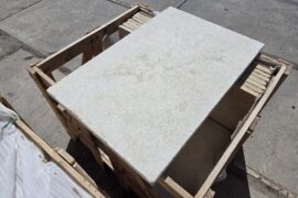 Kalkstein Terrassenplatte Catrina 90x60x3 cm gelb-beige