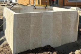 Kalkstein Kantenstein Catrina 6x25x100 cm Kalkstein Kantenstein Catrina 6x25x100 cm