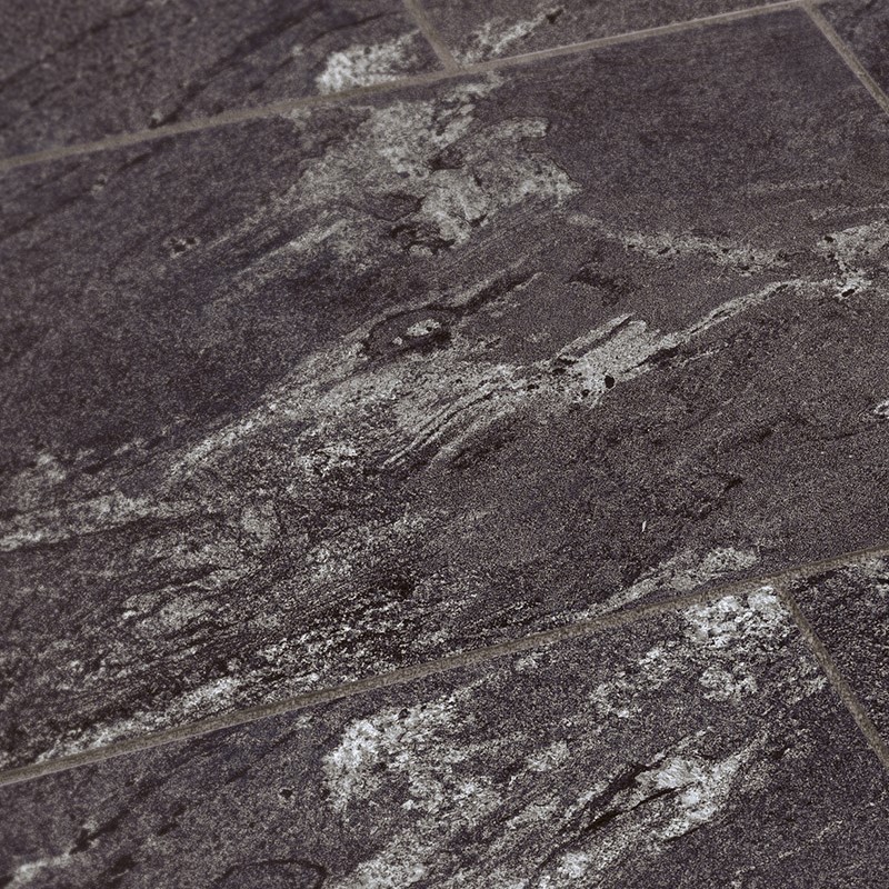 Keramikplatte Black Rock 80x40x3 cm anthrazit-gebändert