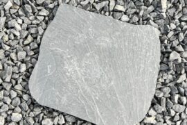 Schiefer Trittplatte Torre Nero ca. 30-40×1,5-2,5 cm anthrazit-schwarz