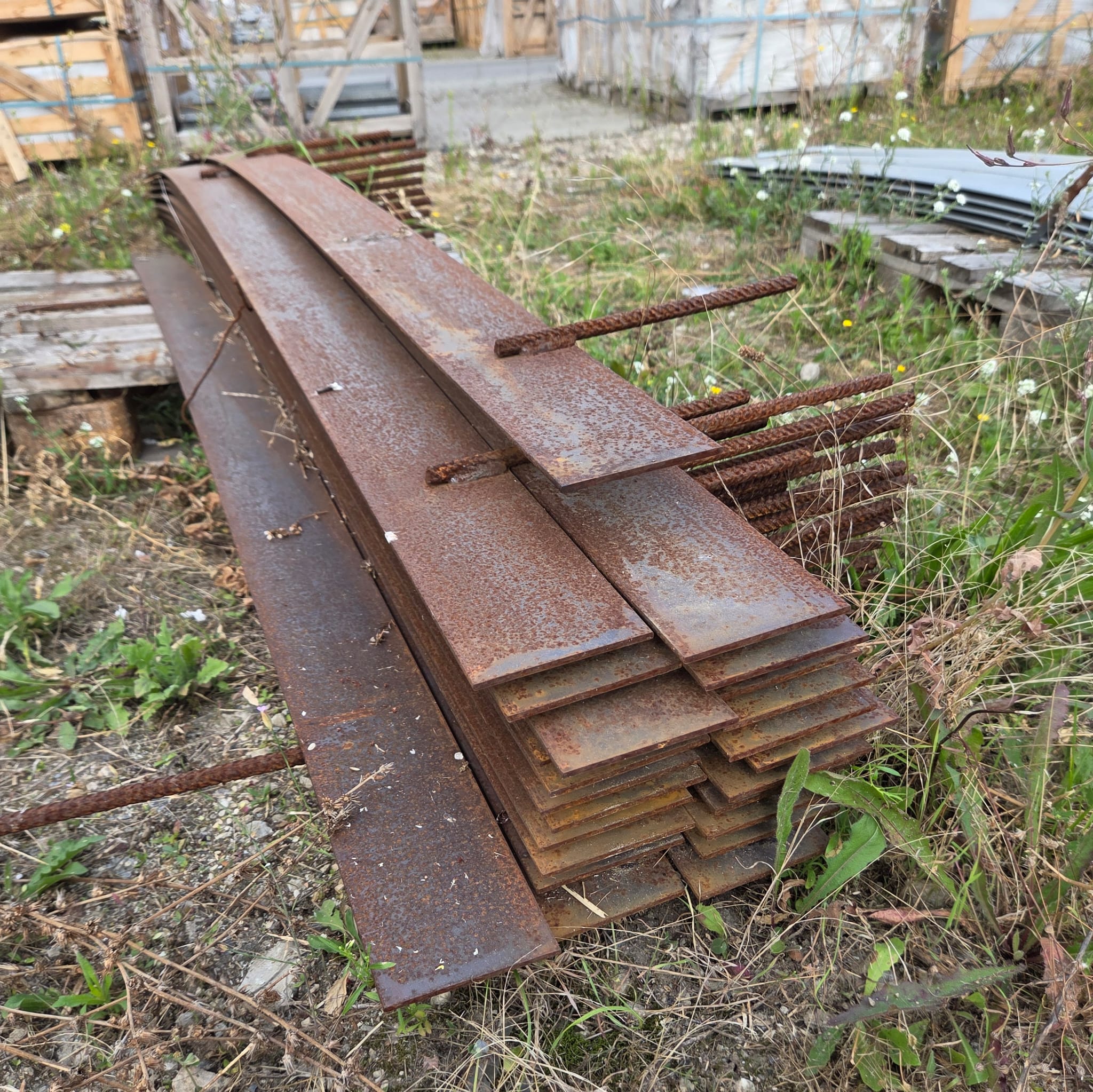 Parkband unverzinkt 3000x100x4 mm, rostend