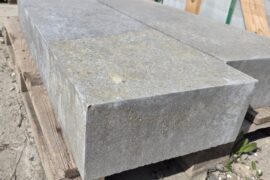 Kalkstein Blockstufe Alexandria 15x35x100 cm grau-dunkel