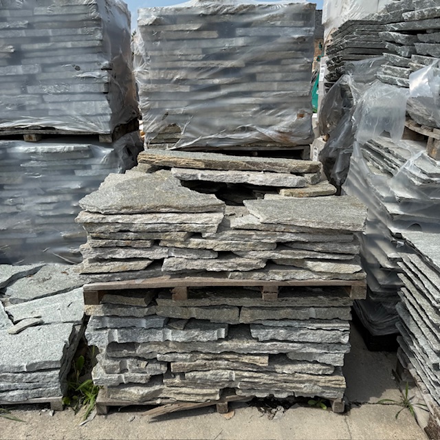 Gneis Polygonalplatte Torino grau-gelb